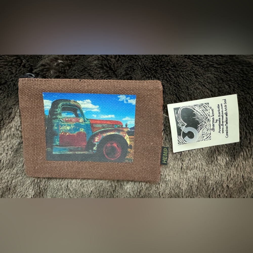 🆕Dharma Love | 🤎Truck in Taos Brown brown hemp pouch🤎